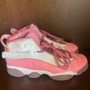 Nike Air Jordan Pink and White Sneakers